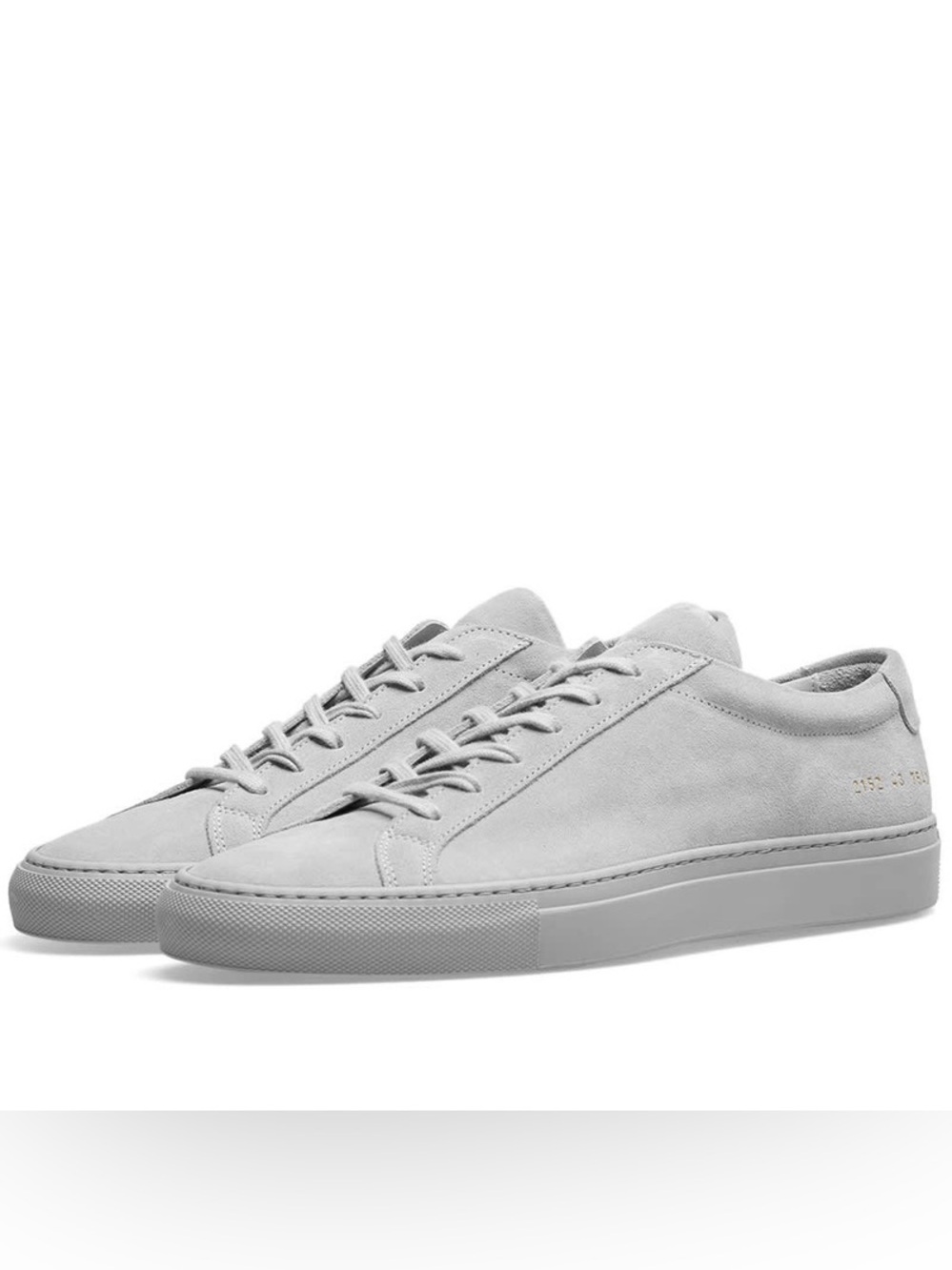 Common Projects Original Achilles Low Suede Light Grey Size 42